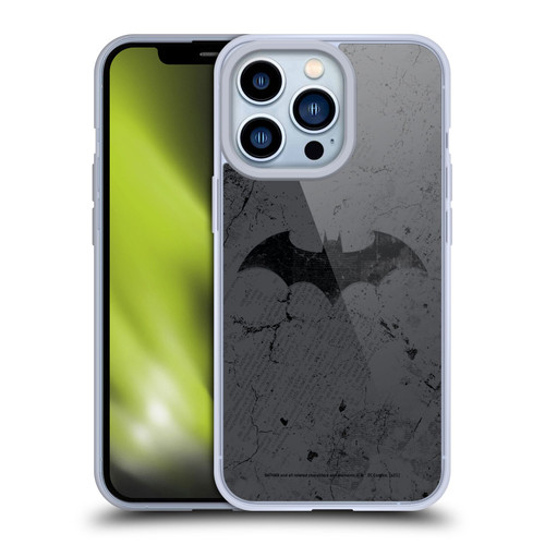 Batman DC Comics Hush Logo Distressed Soft Gel Case for Apple iPhone 13 Pro & MagSafe