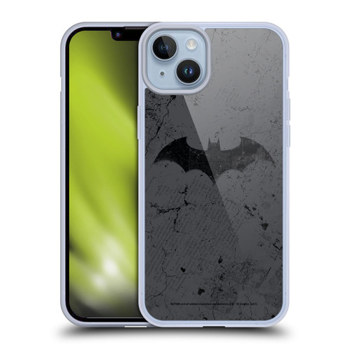 Batman DC Comics Hush Logo Distressed Soft Gel Case for Apple iPhone 14 Plus