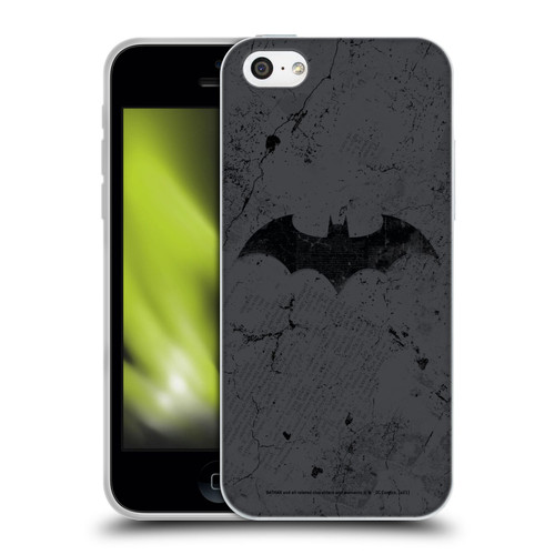 Batman DC Comics Hush Logo Distressed Soft Gel Case for Apple iPhone 5c
