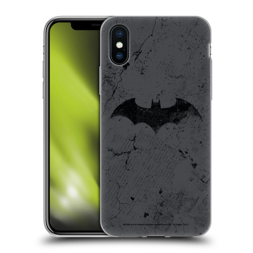Batman DC Comics Hush Logo Distressed Soft Gel Case for Apple iPhone X / iPhone XS