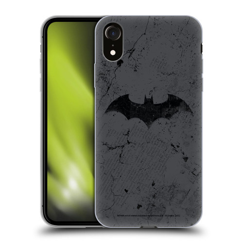 Batman DC Comics Hush Logo Distressed Soft Gel Case for Apple iPhone XR