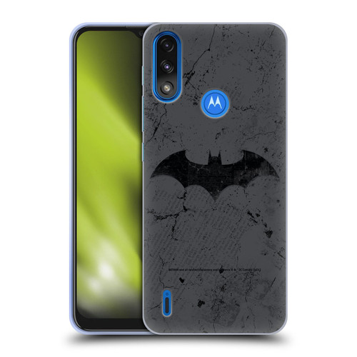 Batman DC Comics Hush Logo Distressed Soft Gel Case for Motorola Moto E7 Power / Moto E7i Power