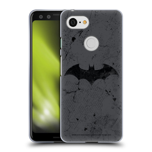 Batman DC Comics Hush Logo Distressed Soft Gel Case for Google Pixel 3
