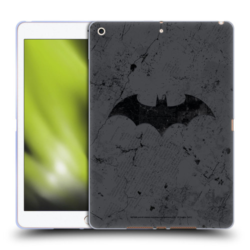 Batman DC Comics Hush Logo Distressed Soft Gel Case for Apple iPad 10.2 2019/2020/2021