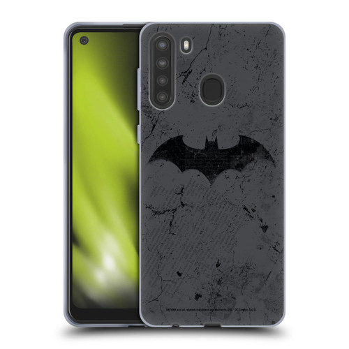 Batman DC Comics Hush Logo Distressed Soft Gel Case for Samsung Galaxy A21 (2020)