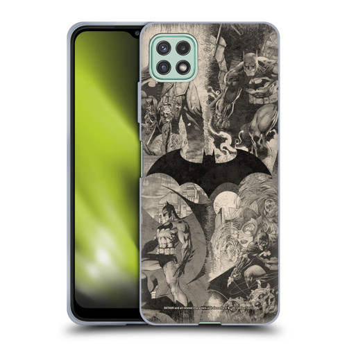 Batman DC Comics Hush Logo Collage Distressed Soft Gel Case for Samsung Galaxy A22 5G / F42 5G (2021)