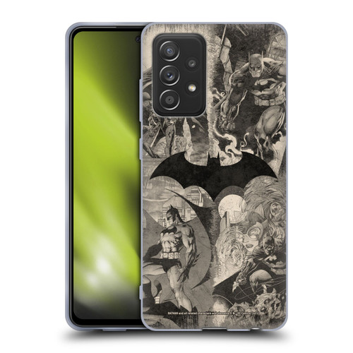 Batman DC Comics Hush Logo Collage Distressed Soft Gel Case for Samsung Galaxy A52 / A52s / 5G (2021)