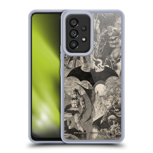 Batman DC Comics Hush Logo Collage Distressed Soft Gel Case for Samsung Galaxy A53 5G (2022)