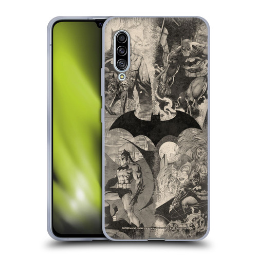 Batman DC Comics Hush Logo Collage Distressed Soft Gel Case for Samsung Galaxy A90 5G (2019)