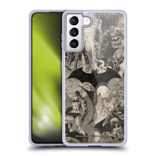 Batman DC Comics Hush Logo Collage Distressed Soft Gel Case for Samsung Galaxy S21+ 5G & MagSafe