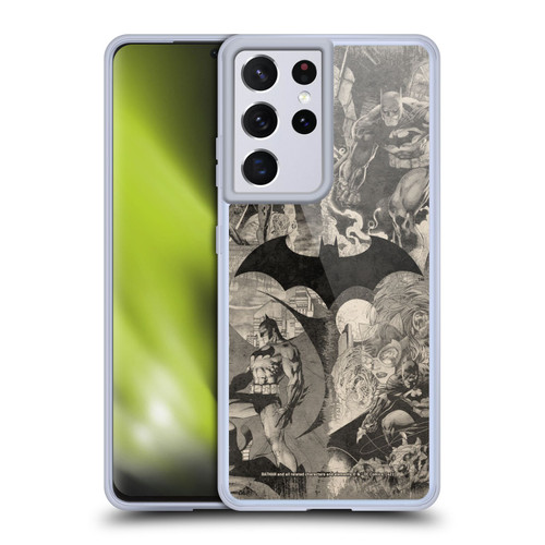 Batman DC Comics Hush Logo Collage Distressed Soft Gel Case for Samsung Galaxy S21 Ultra 5G