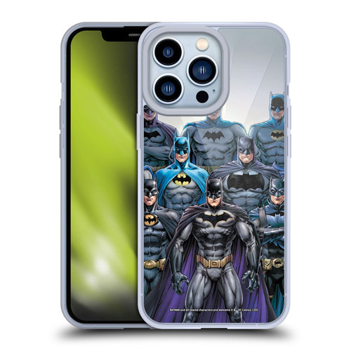Batman DC Comics Iconic Comic Book Costumes Through The Years Soft Gel Case for Apple iPhone 13 Pro