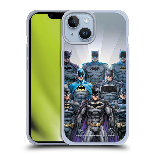 Batman DC Comics Iconic Comic Book Costumes Through The Years Soft Gel Case for Apple iPhone 14