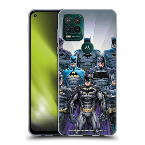 Batman DC Comics Iconic Comic Book Costumes Through The Years Soft Gel Case for Motorola Moto G Stylus 5G 2021