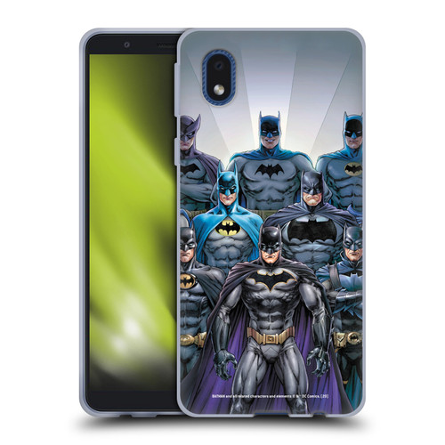 Batman DC Comics Iconic Comic Book Costumes Through The Years Soft Gel Case for Samsung Galaxy A01 Core (2020)