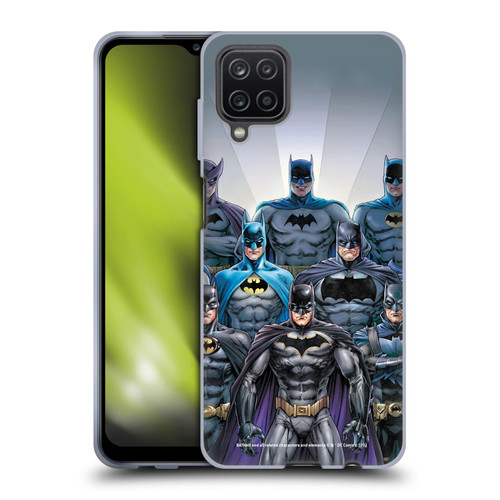Batman DC Comics Iconic Comic Book Costumes Through The Years Soft Gel Case for Samsung Galaxy A12 (2020)