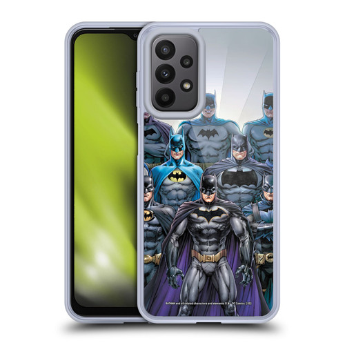 Batman DC Comics Iconic Comic Book Costumes Through The Years Soft Gel Case for Samsung Galaxy A23 / 5G (2022)