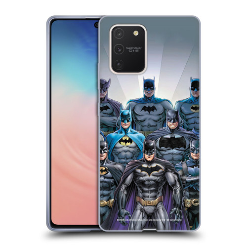 Batman DC Comics Iconic Comic Book Costumes Through The Years Soft Gel Case for Samsung Galaxy S10 Lite