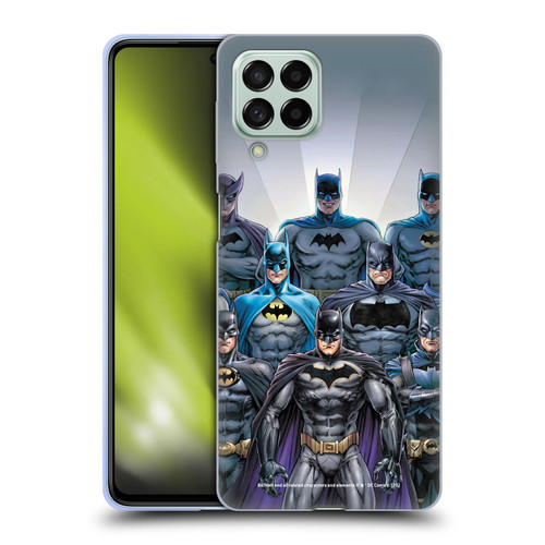 Batman DC Comics Iconic Comic Book Costumes Through The Years Soft Gel Case for Samsung Galaxy M53 (2022)