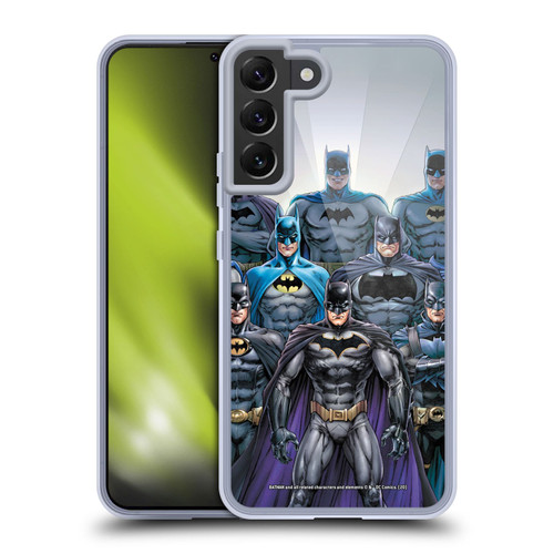 Batman DC Comics Iconic Comic Book Costumes Through The Years Soft Gel Case for Samsung Galaxy S22+ 5G