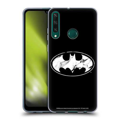 Batman DC Comics Logos Marble Soft Gel Case for Huawei Y6p
