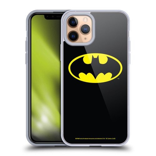 Batman DC Comics Logos Classic Soft Gel Case for Apple iPhone 11 Pro