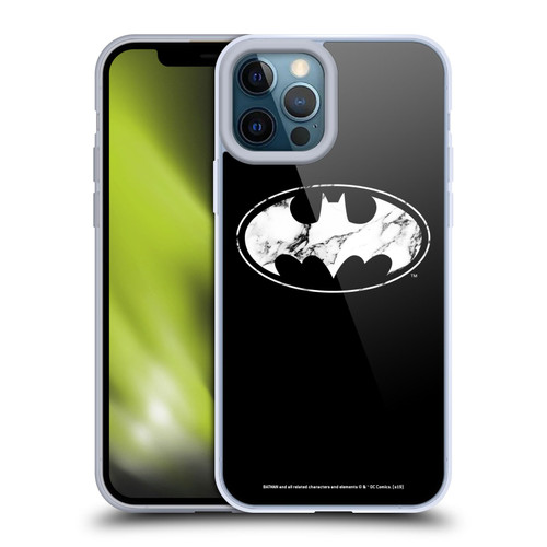 Batman DC Comics Logos Marble Soft Gel Case for Apple iPhone 12 Pro Max
