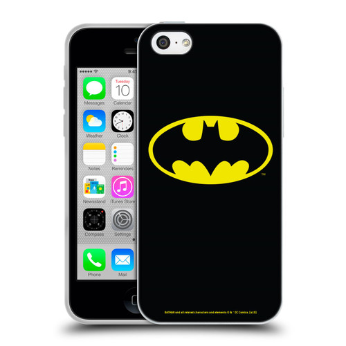 Batman DC Comics Logos Classic Soft Gel Case for Apple iPhone 5c