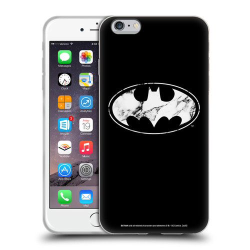 Batman DC Comics Logos Marble Soft Gel Case for Apple iPhone 6 Plus / iPhone 6s Plus