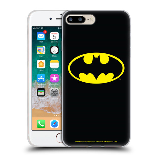 Batman DC Comics Logos Classic Soft Gel Case for Apple iPhone 7 Plus / iPhone 8 Plus & MagSafe