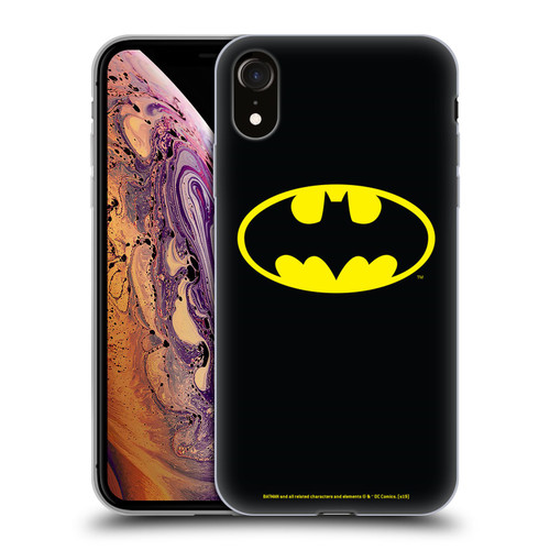 Batman DC Comics Logos Classic Soft Gel Case for Apple iPhone XR