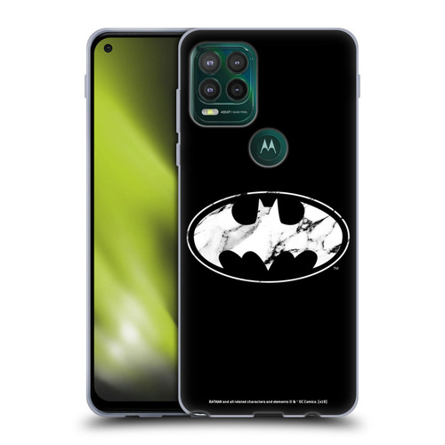 Batman DC Comics Logos Marble Soft Gel Case for Motorola Moto G Stylus 5G 2021