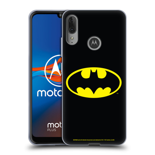 Batman DC Comics Logos Classic Soft Gel Case for Motorola Moto E6 Plus