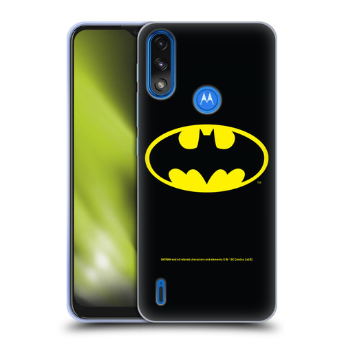 Batman DC Comics Logos Classic Soft Gel Case for Motorola Moto E7 Power / Moto E7i Power