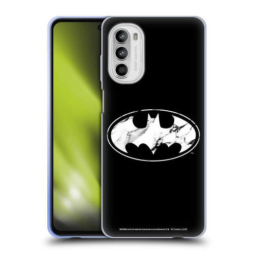 Batman DC Comics Logos Marble Soft Gel Case for Motorola Moto G52