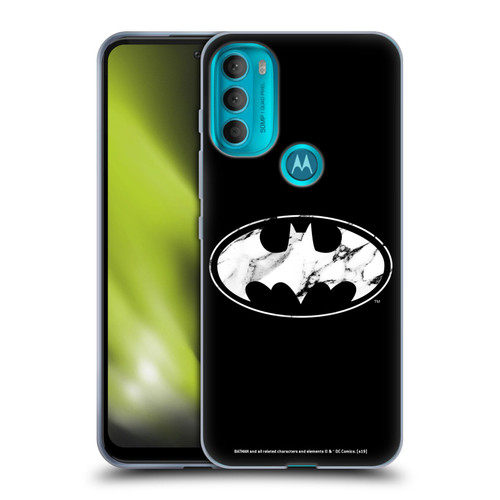 Batman DC Comics Logos Marble Soft Gel Case for Motorola Moto G71 5G