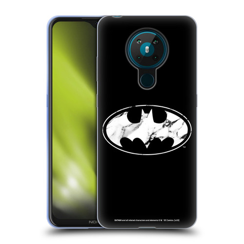 Batman DC Comics Logos Marble Soft Gel Case for Nokia 5.3