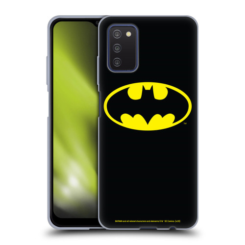 Batman DC Comics Logos Classic Soft Gel Case for Samsung Galaxy A03s (2021)