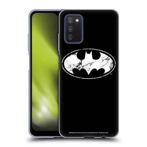 Batman DC Comics Logos Marble Soft Gel Case for Samsung Galaxy A03s (2021)