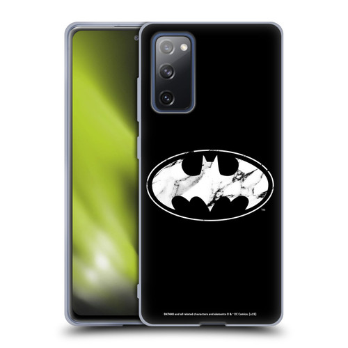 Batman DC Comics Logos Marble Soft Gel Case for Samsung Galaxy S20 FE / 5G