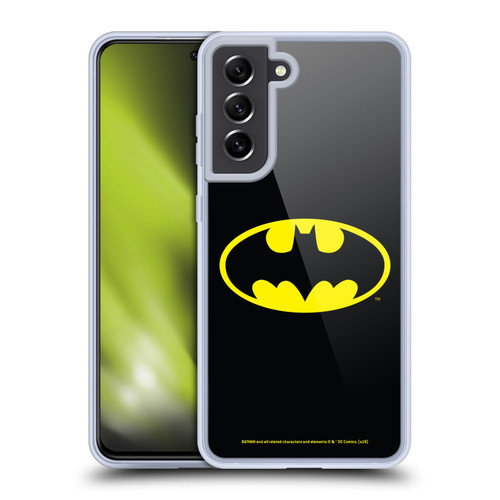 Batman DC Comics Logos Classic Soft Gel Case for Samsung Galaxy S21 FE 5G & MagSafe
