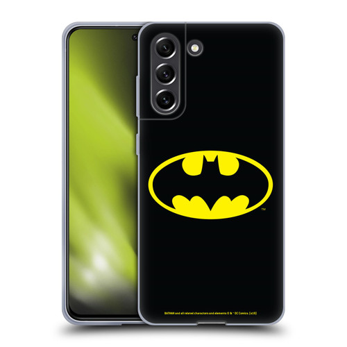 Batman DC Comics Logos Classic Soft Gel Case for Samsung Galaxy S21 FE 5G