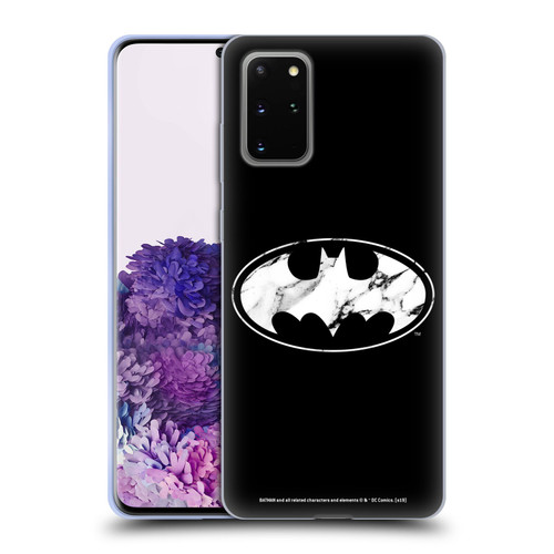 Batman DC Comics Logos Marble Soft Gel Case for Samsung Galaxy S20+ / S20+ 5G