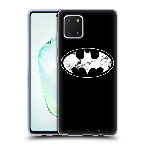 Batman DC Comics Logos Marble Soft Gel Case for Samsung Galaxy Note10 Lite