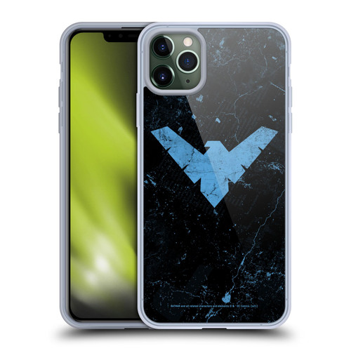 Batman DC Comics Nightwing Logo Grunge Soft Gel Case for Apple iPhone 11 Pro Max