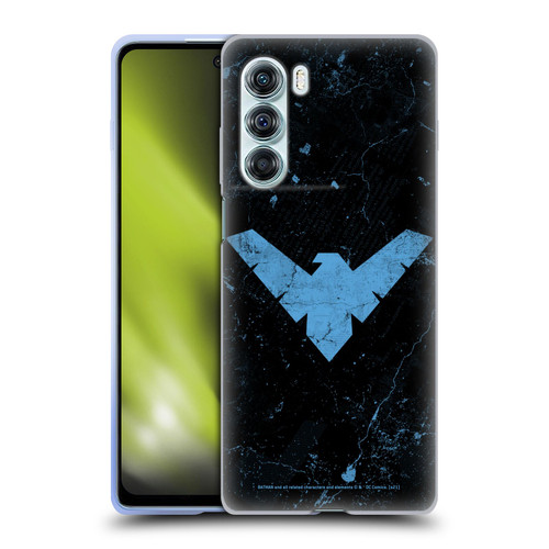 Batman DC Comics Nightwing Logo Grunge Soft Gel Case for Motorola Edge S30 / Moto G200 5G