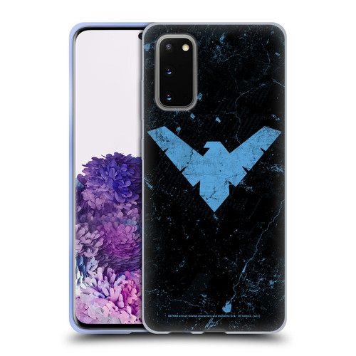 Batman DC Comics Nightwing Logo Grunge Soft Gel Case for Samsung Galaxy S20 / S20 5G