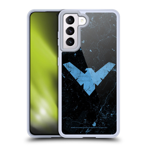 Batman DC Comics Nightwing Logo Grunge Soft Gel Case for Samsung Galaxy S21 5G