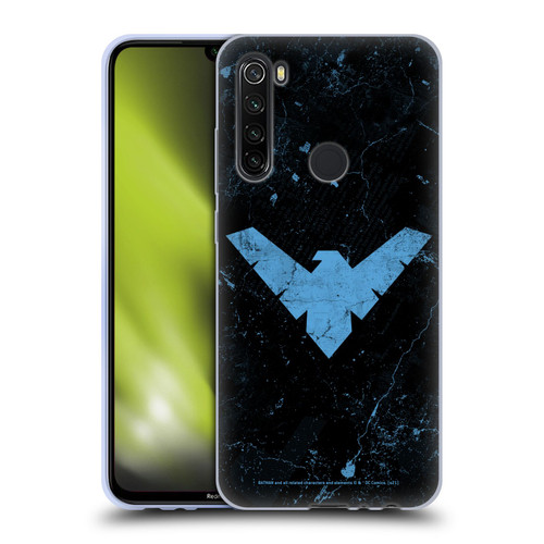 Batman DC Comics Nightwing Logo Grunge Soft Gel Case for Xiaomi Redmi Note 8T