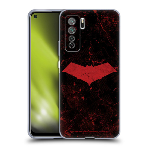 Batman DC Comics Red Hood Logo Grunge Soft Gel Case for Huawei Nova 7 SE/P40 Lite 5G